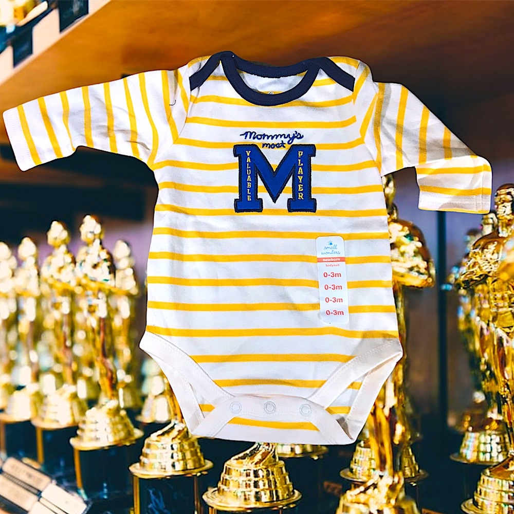 Mommy’s MVP striped one piece NWT Retro Vintage Deadstock